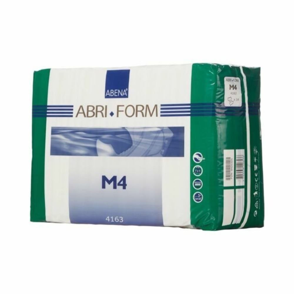 Abena Abri-Form Comfort M4 Incontinence Brief M Contoured 4163 48 84 Ct